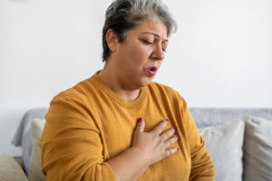 Woman Suffering with Dyspnea - Austin Pulmonary