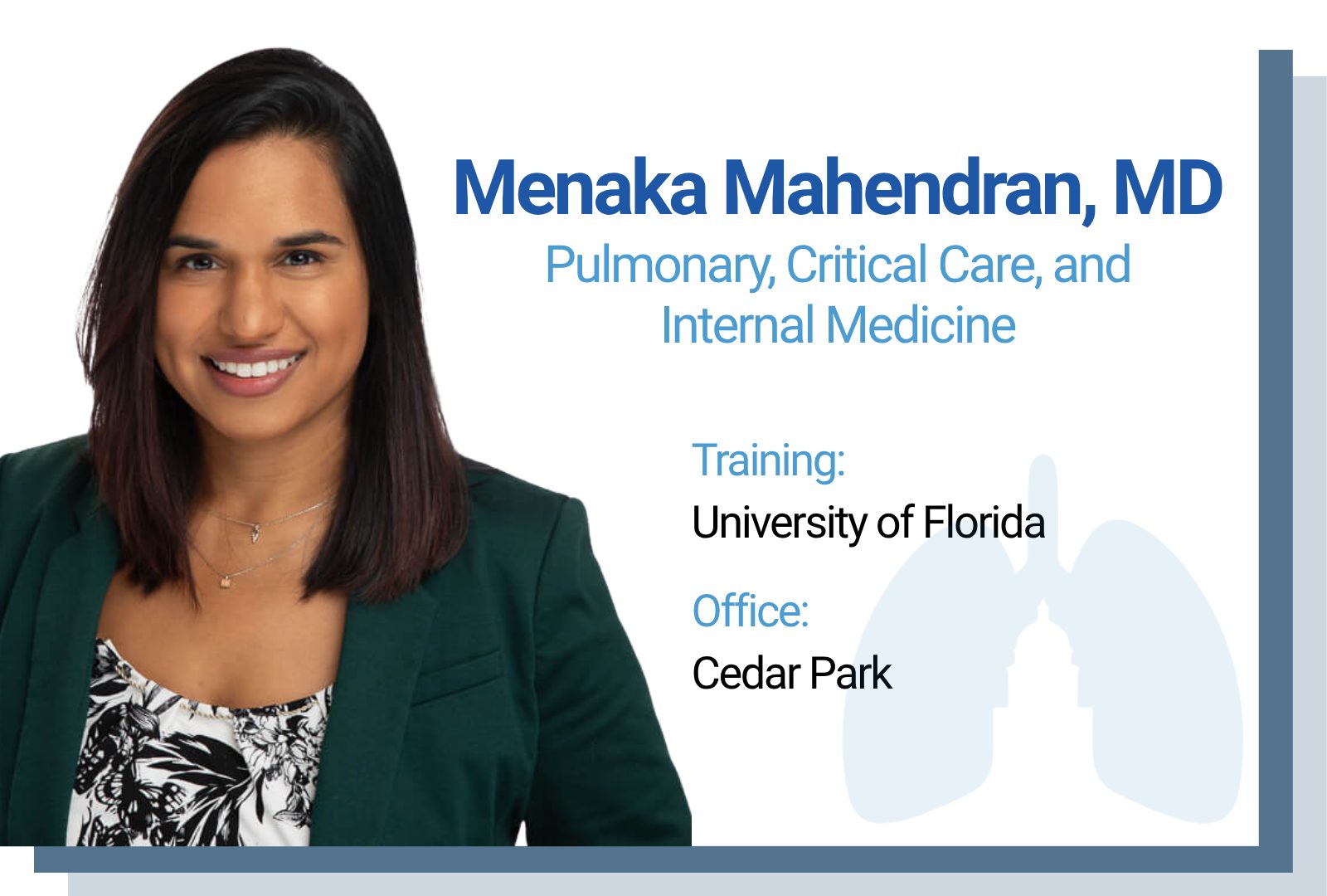Menaka Mahendran, MD